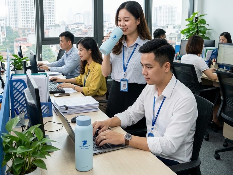 Bình giữ nhiệt in logo