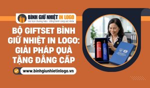 Bộ giftset quà tặng bình giữ nhiệt in logo