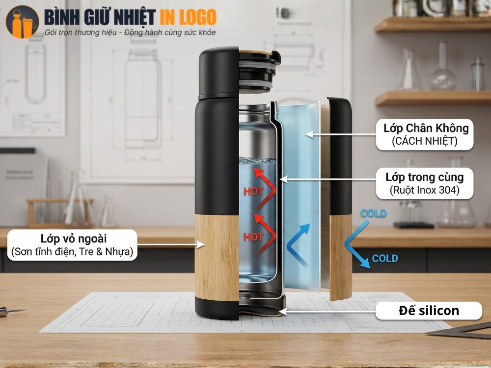 Cấu tạo của bình giữ nhiệt