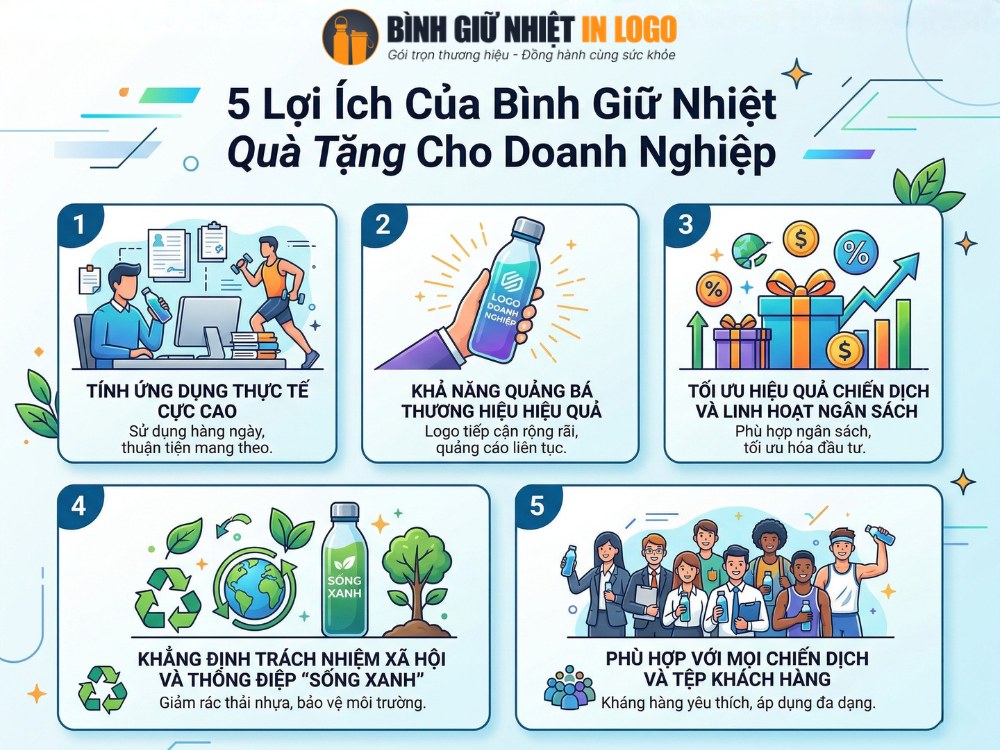 5 Lợi ích của quà tặng bình giữ nhiệt