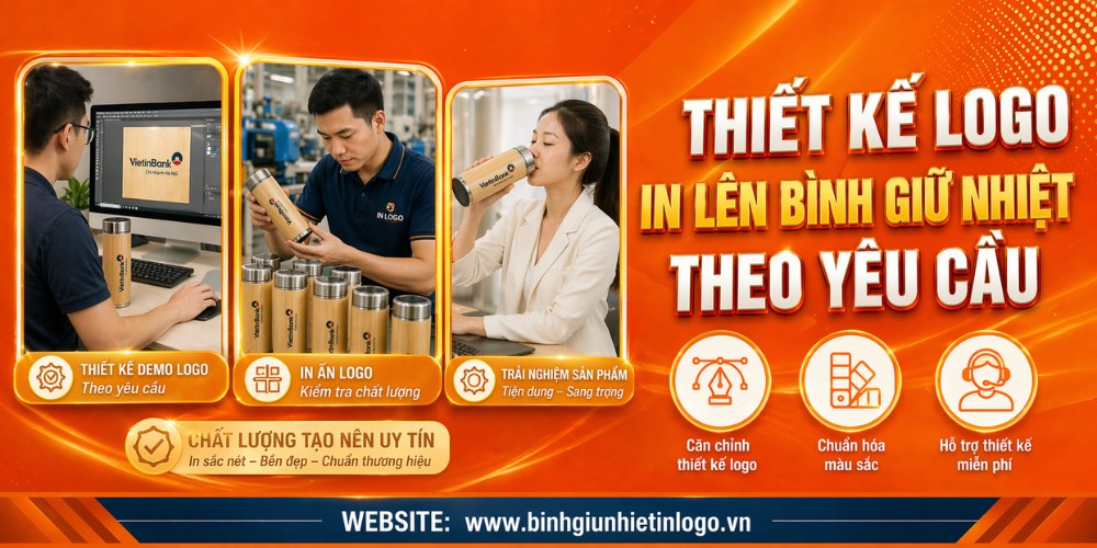 Thiết kế logo lên bình giữ nhiệt