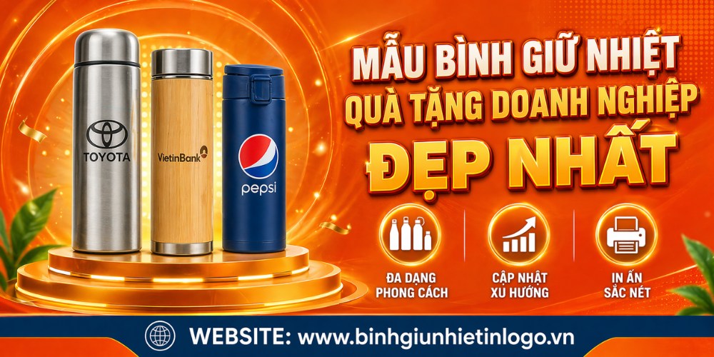 Tổng Hợp Mẫu Bình Giữ Nhiệt In Logo Quà Tặng Đẹp Nhất