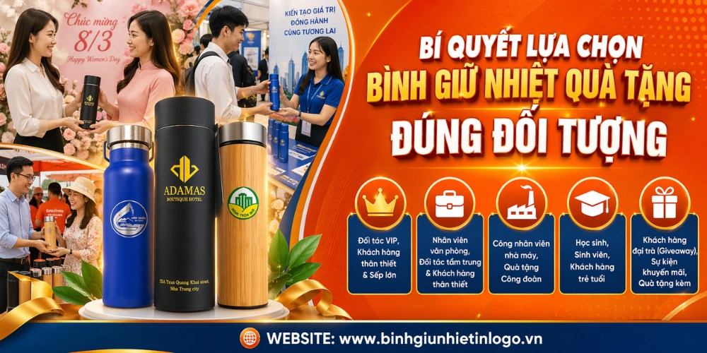 Bí Quyết Chọn Bình Giữ Nhiệt Quà Tặng Đúng Đối Tượng