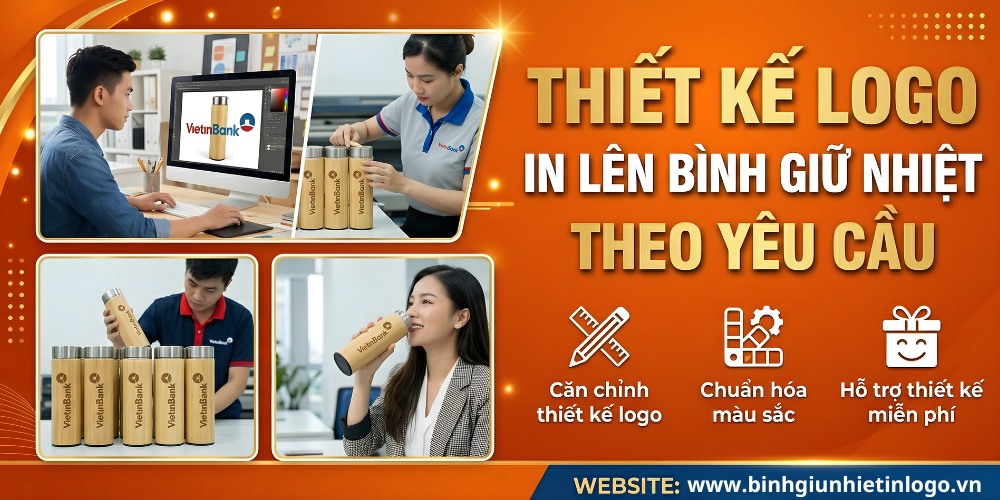 Thiết kế logo lên bình giữ nhiệt