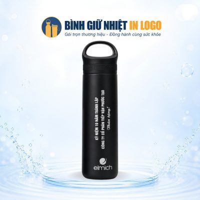 Bình Giữ Nhiệt Elmich Đen Có Quai Xách In Logo Kỷ Niệm Thành Lập GN-BN09 - Ảnh đại diện