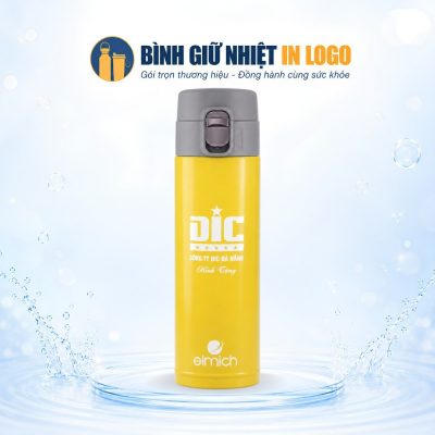 Bình Giữ Nhiệt Nắp Bật Thương Hiệu Elmich Màu Vàng In Logo GN-BN29 - Ảnh đại diện