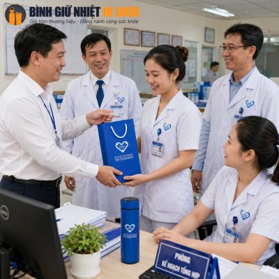 Bình giữ nhiệt GN-BN28 làm quà tặng tri ân ý nghĩa cho cán bộ nhân viên y tế