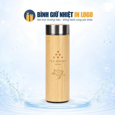 Bình Giữ Nhiệt Vỏ Tre Khắc Logo Dung Tích 450ml GN-BN23 - Ảnh đại diện