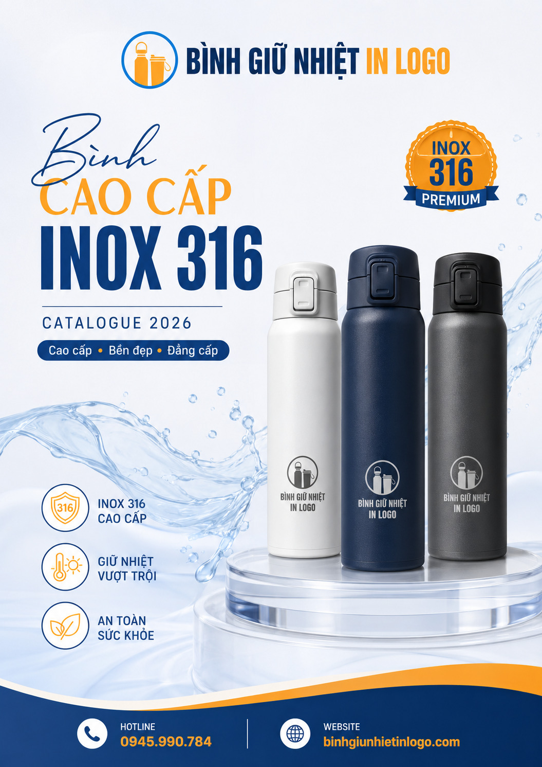 Bình inox cao cấp