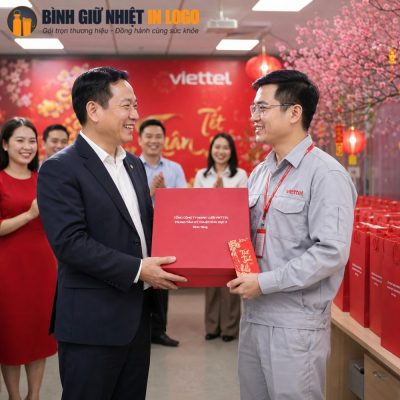 Lãnh đạo doanh nghiệp trao tặng bộ giftset công nghệ cho nhân viên xuất sắc nhân dịp Tết Nguyên Đán