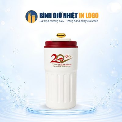 Cốc Giữ Nhiệt Hiển Thị Nhiệt Độ In Logo Kỷ Niệm 20 Năm Thành Lập GN-LC01 - Ảnh đại diện