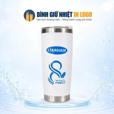 Cốc Giữ Nhiệt Trắng Thanh Lịch Quà Tặng 8/3 In Logo GN-LC05 - Ảnh đại diện