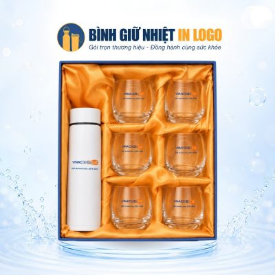 Combo Quà Tặng Bình Giữ Nhiệt Và Bộ Cốc Thủy Tinh In Logo GN-GS02 - Ảnh đại diện
