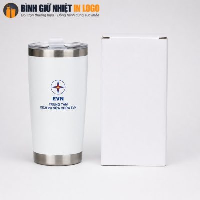 Cốc giữ nhiệt in logo kèm hộp carton chỉn cho làm quà tặng
