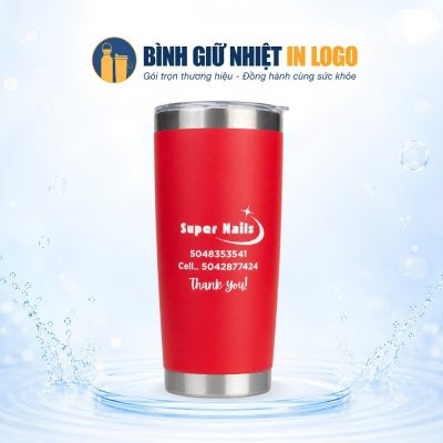 Ly Giữ Nhiệt Màu Đỏ Inox Sơn Nhám Tĩnh Điện In Logo GN-LC06 - Ảnh đại diện