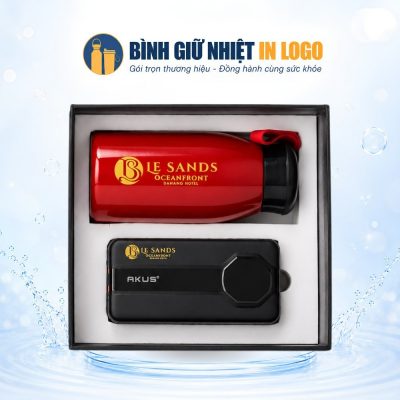 Set Quà Tặng Bình Giữ Nhiệt Và Sạc Dự Phòng AKUS Đồng Bộ Logo Le Sands - Ảnh đại diện